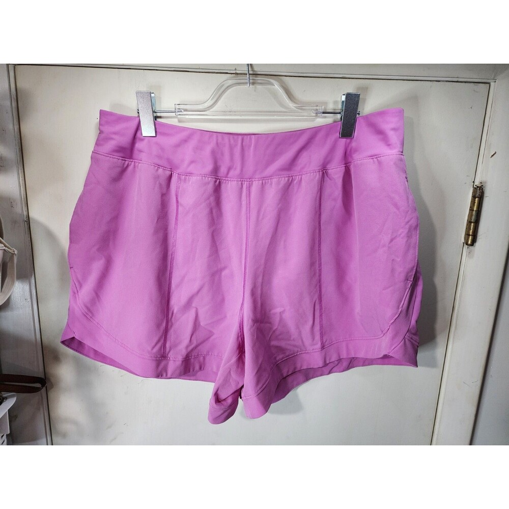 TEK GEAR PURPLE PINK ATHLETIC SHORTS WOMAN'S SIZE XXL, INSEAM 5.5"